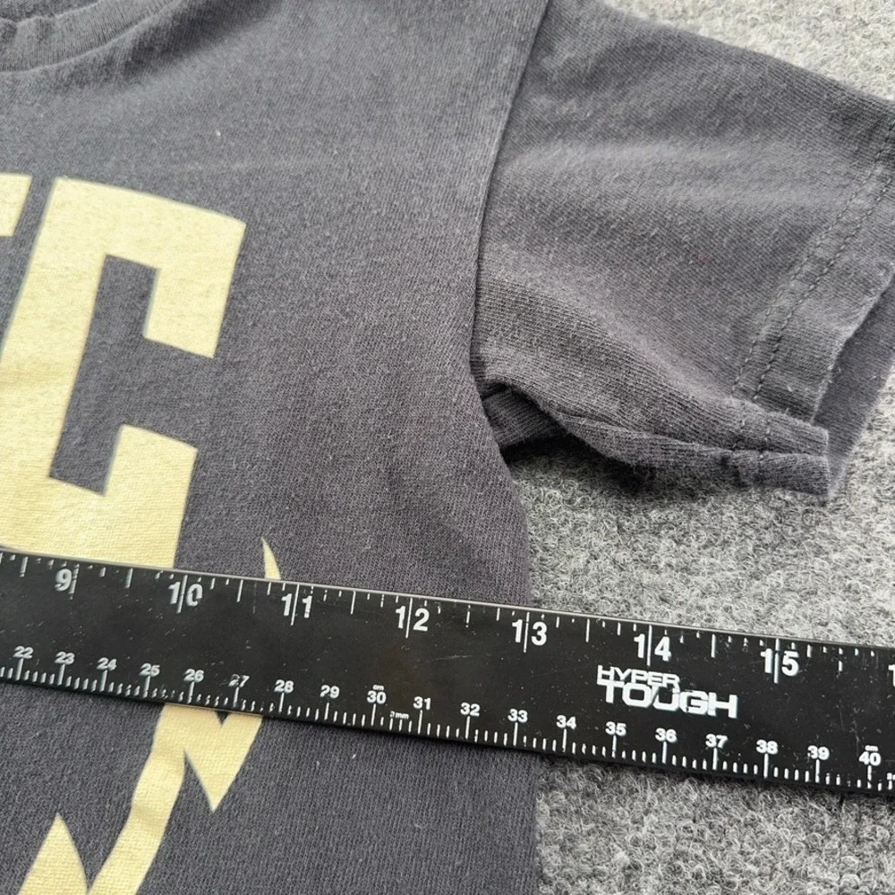 UFC Kids T-Shirt Black Graphic MMA Octagon Y2K Delta Pro Weight VTG Youth Small